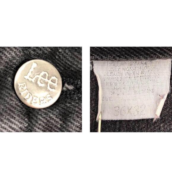 90s Lee Riders black denim jeans 1990s vintage - Picture 4 of 4